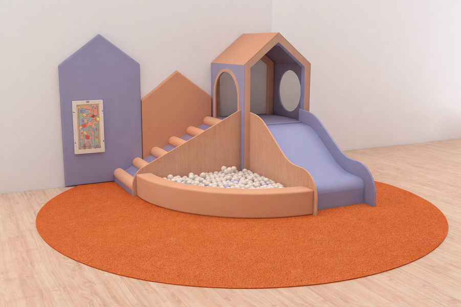 Atmosfera Wood Play Nest M — Blue