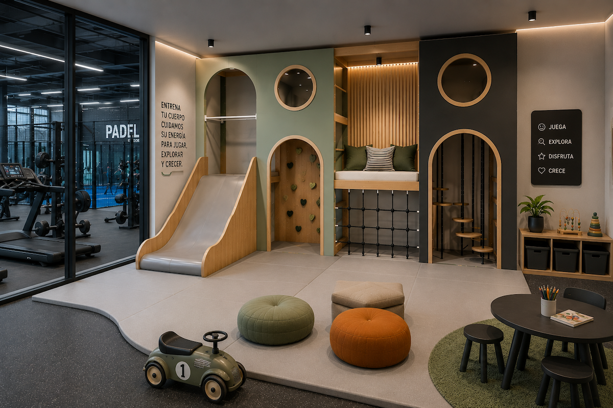 Atmosfera Wood Play Tower M — Luxo, setor Ginásios