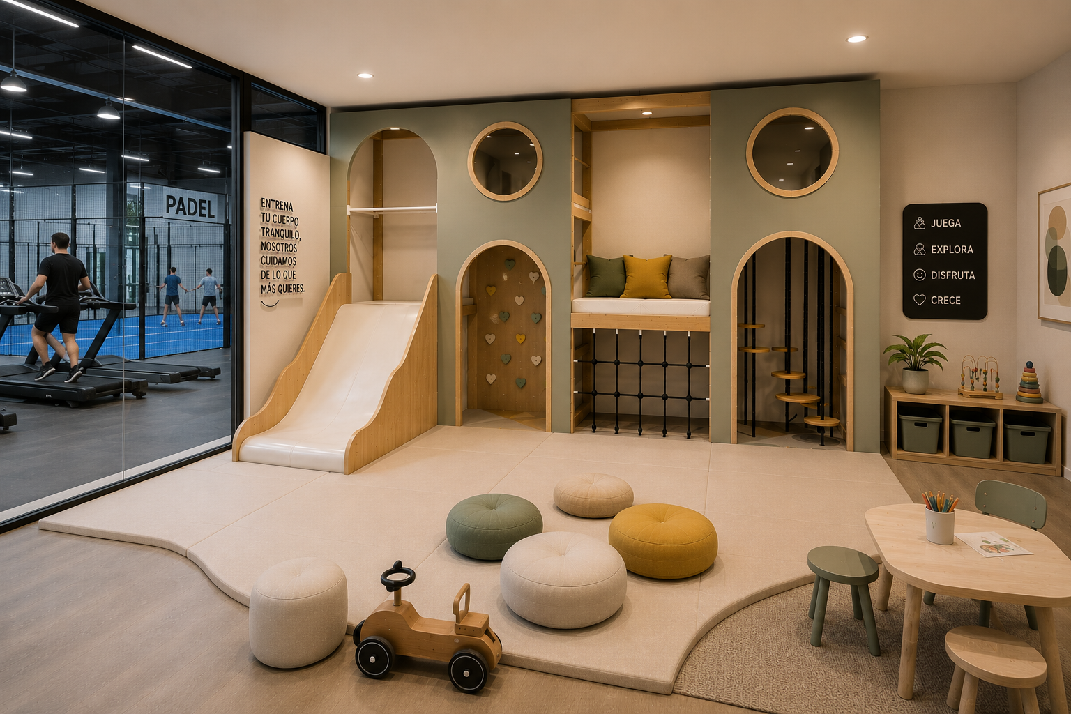 Atmosfera Wood Play Tower M — Pastel, setor Ginásios