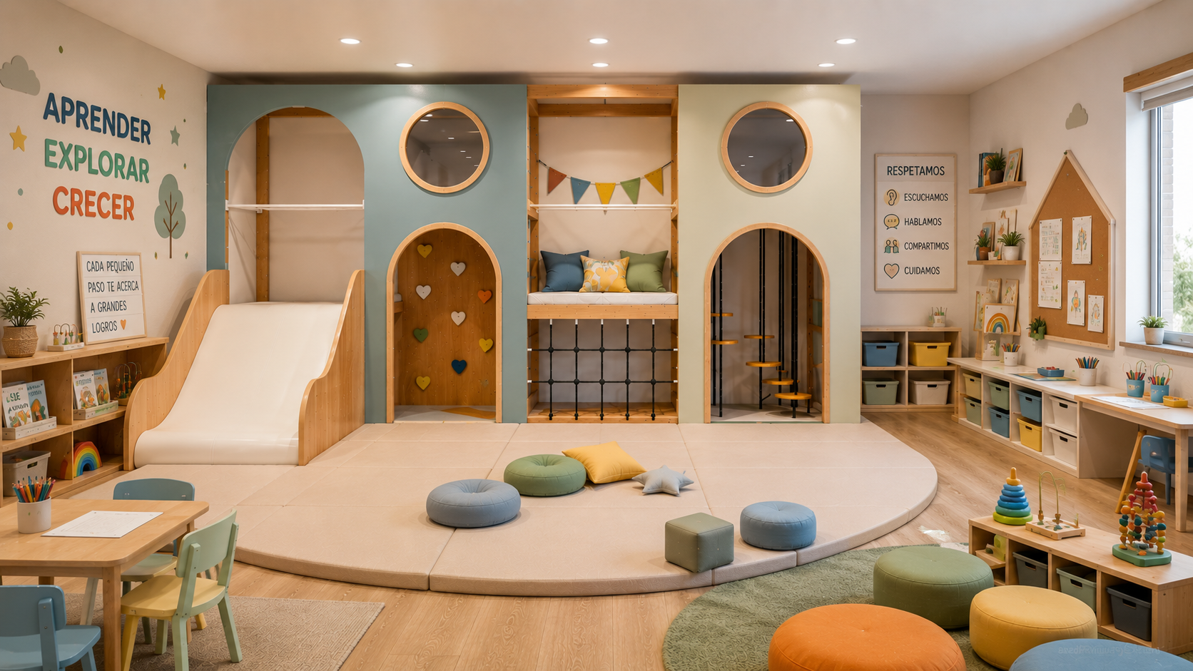 Atmosfera Wood Play Tower M — Suave, setor Escolas