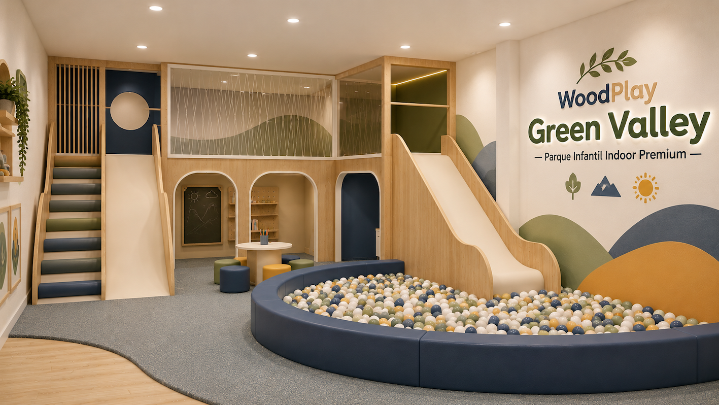 Atmosfera Wood Play Tower XL — Blue Green Valley, setor Festas