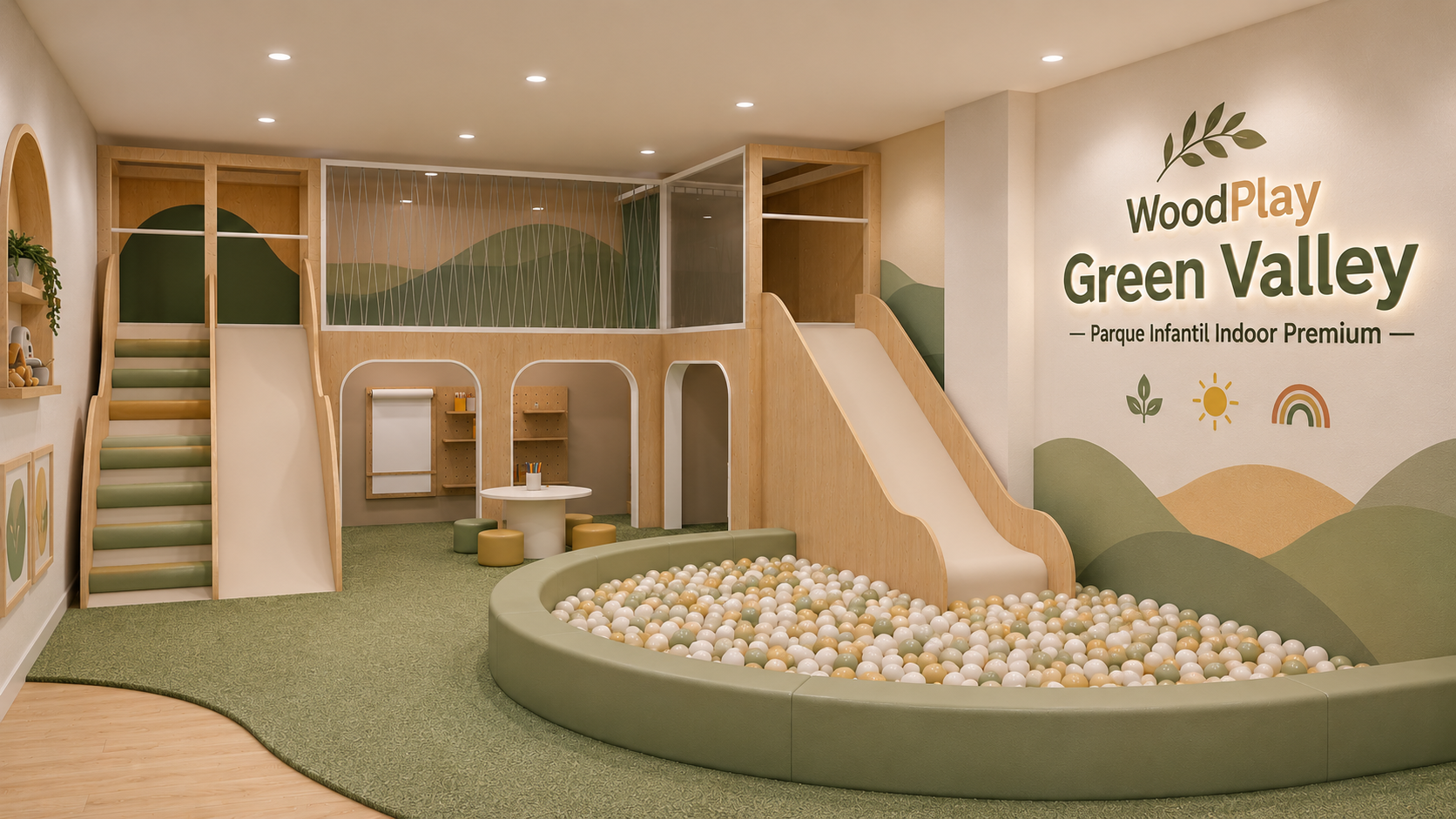 Atmosfera Wood Play Tower XL — Green Valley, setor Festas