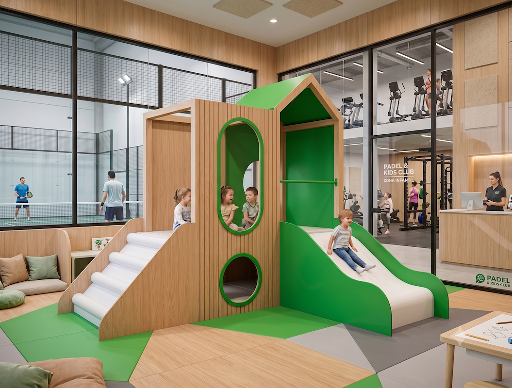 Atmosfera Wood Play Village XS — Sport, setor Ginásios