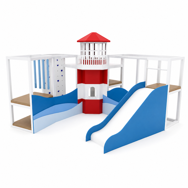 Projecto Wood Play SeaLife — visualização 3D do farol
